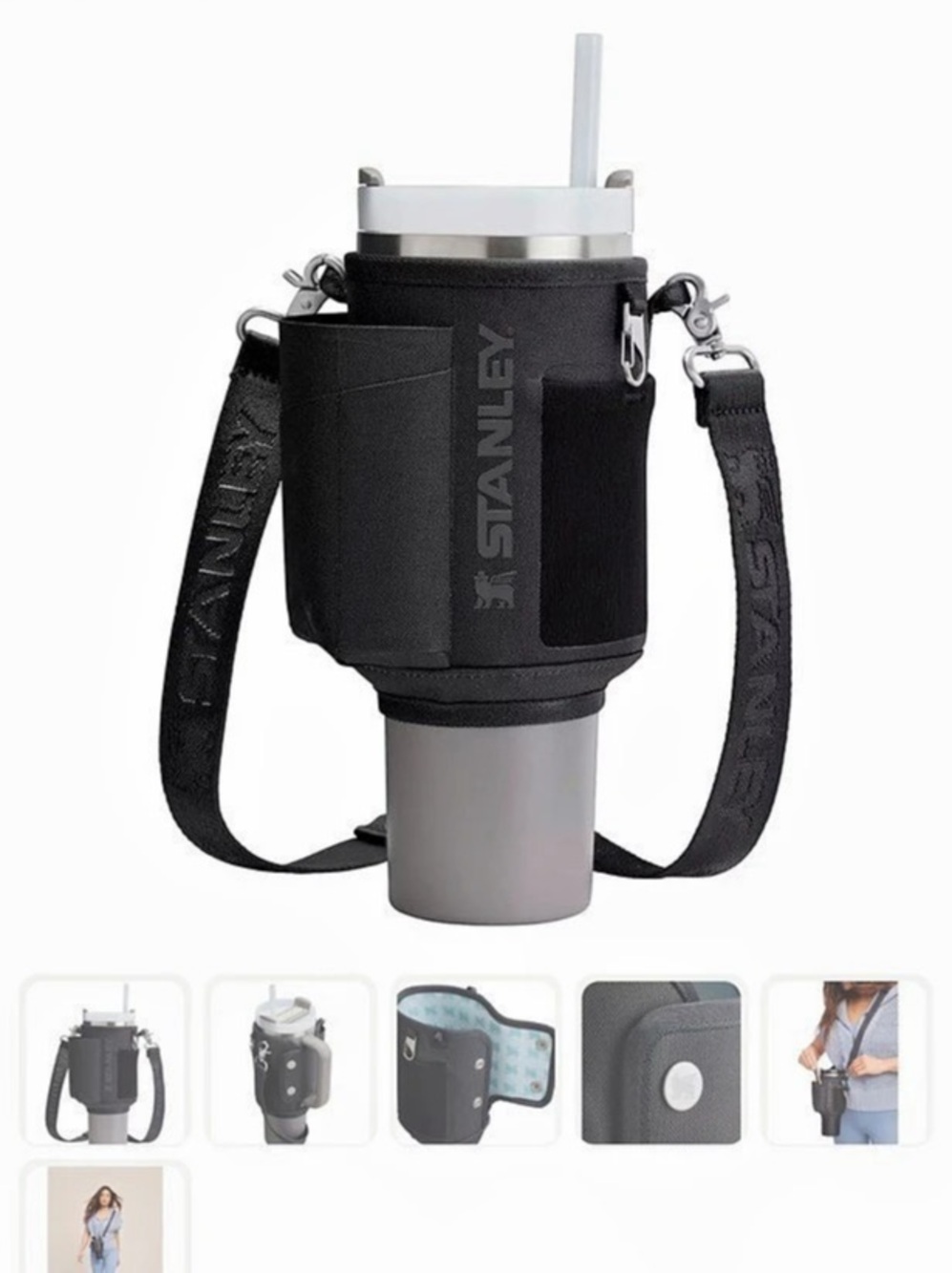 Stanley The All-Day 40 oz Quencher Carry-All Black